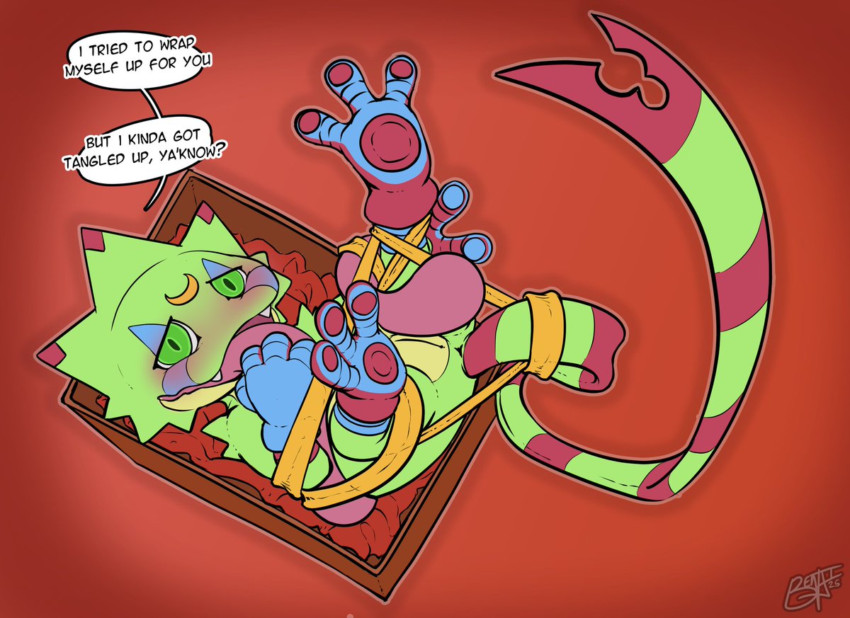 he really tried hard to have a present ready for you ya'know?