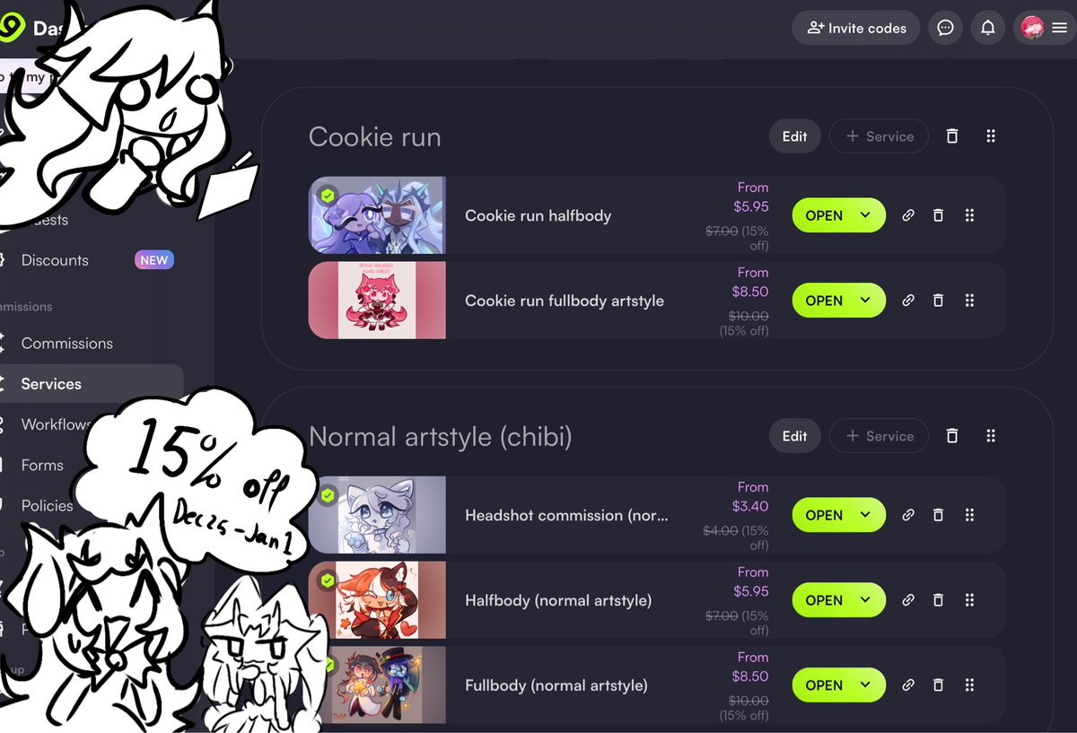 ESlowSofi's tweet image. So hey guys I'm giving a discount to my commissions up to January 1, smth like a holiday discount :0 
if you are interested you can check my Vgen! I can do ocs, ocxcanon and more :&amp;gt;
#VGen #VGenComm