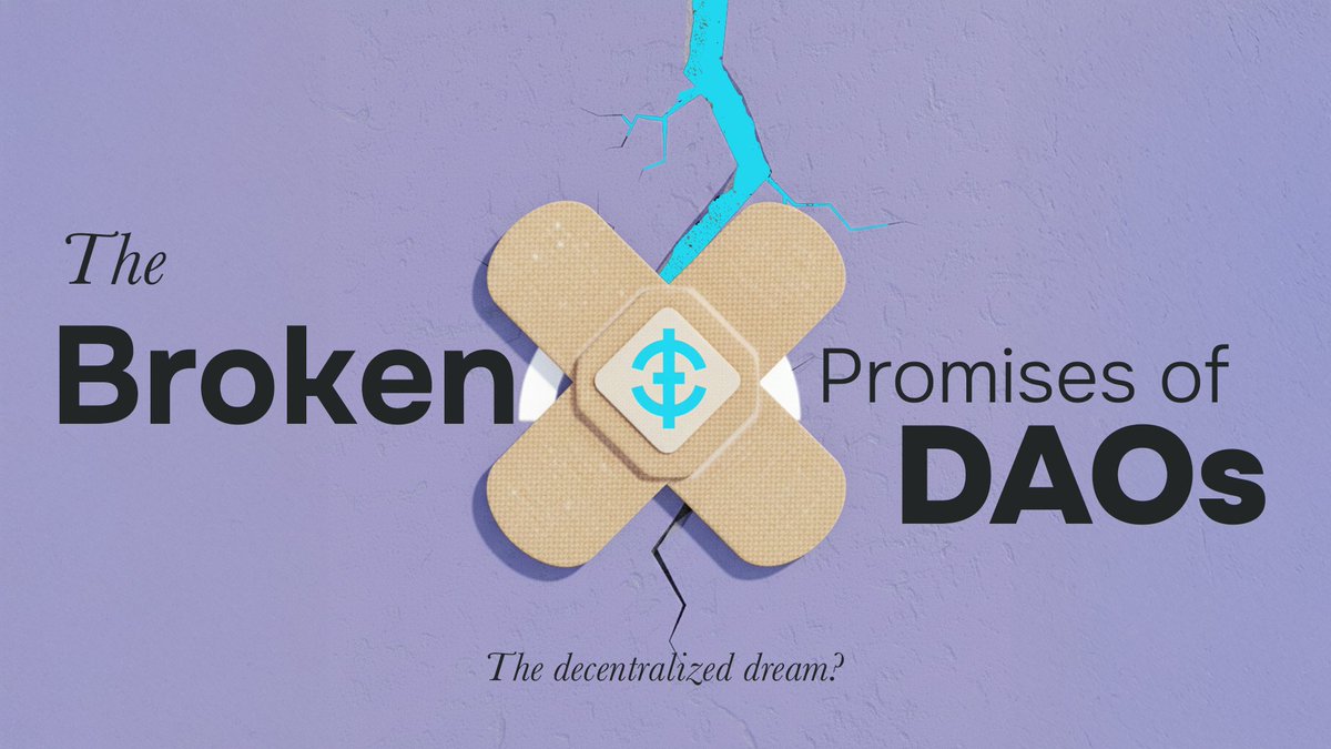 PikuFinance's tweet photo. The Broken Promise of DAOs

The decentralized dream?

Often, it feels like a nightmare. We've seen DAOs launch with grand visions, only for their treasuries to become opaque "war chests", funding selfish interests, or simply sitting idle.

This isn't decentralization.

It's a re-centralization of power and profit, leaving users on the sidelines. 🧵