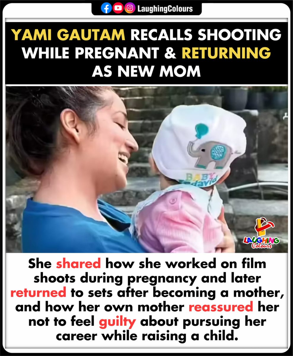 LaughingColours's tweet image. Yami shares motherhood journey 👶

#YamiGautam #WorkingMom #CelebrityLife #BollywoodLifestyle #Motherhood #fblifestyle