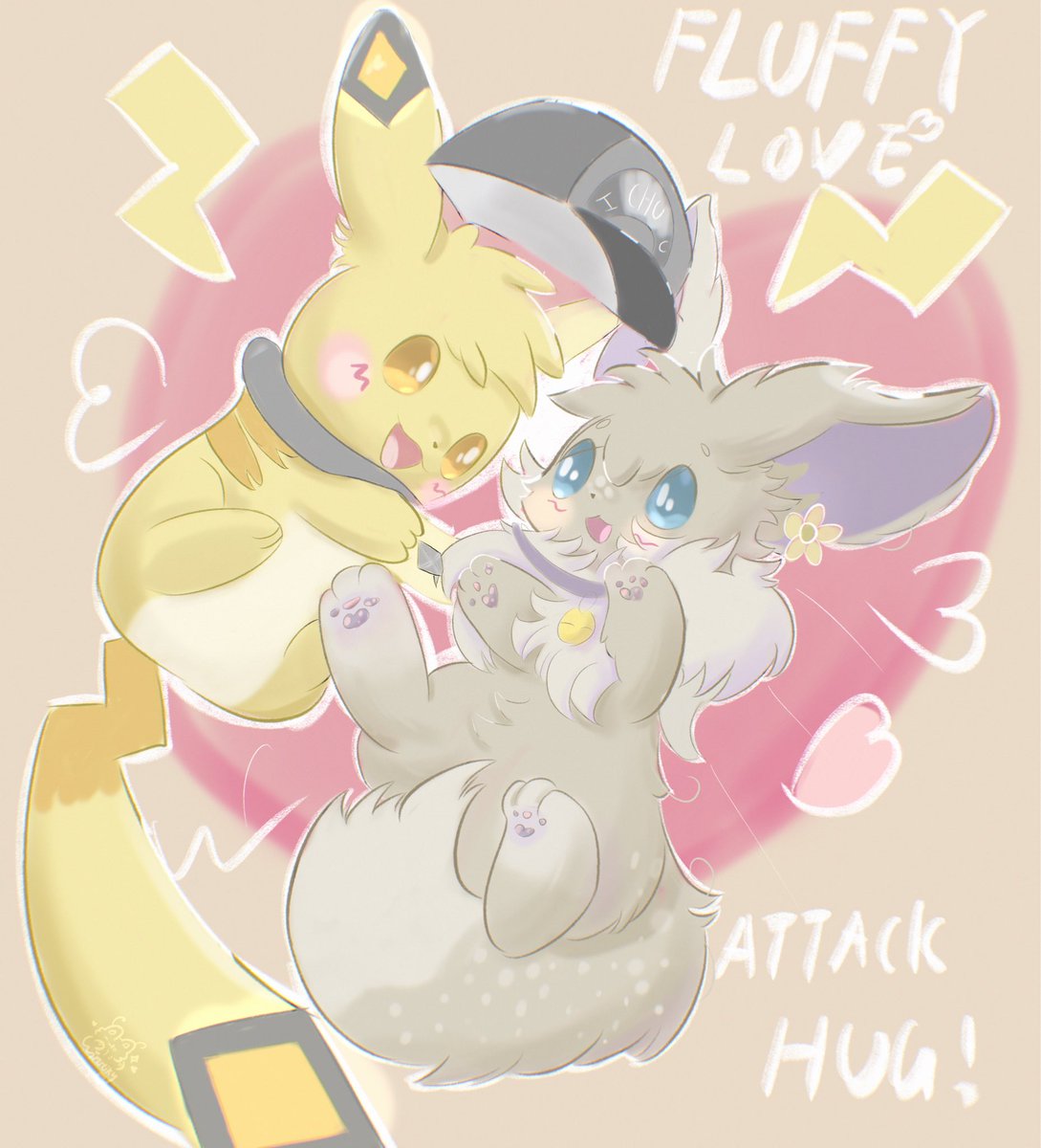 My Secret Santa 🎁 piece comms for @lohlite 🎄and slao <a href="/Bumbly_bun/">Sav</a>🌸
Merry Christmas~
#pokemon #oc #fluffy #furryart #art #cuteart