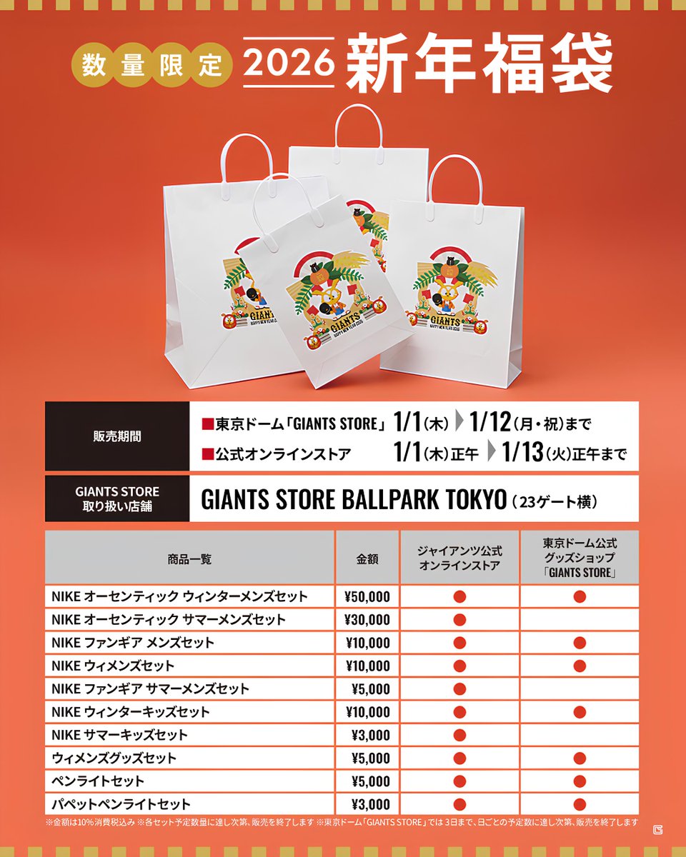 読売巨人軍（ジャイアンツ）グッズ情報 (@giants_goods) / Posts / X