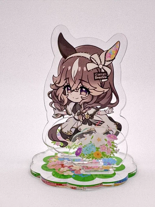 ブーケちゃんのジオラマアクスタ作ったーこれをこうしてこうじゃかわいい〜