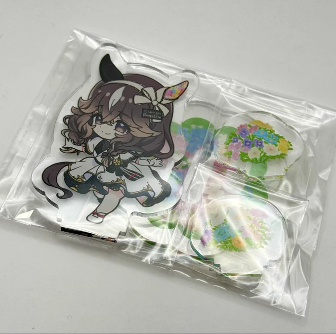 ブーケちゃんのジオラマアクスタ作ったーこれをこうしてこうじゃかわいい〜