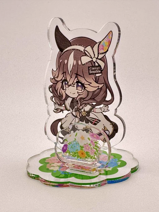 ブーケちゃんのジオラマアクスタ作ったーこれをこうしてこうじゃかわいい〜