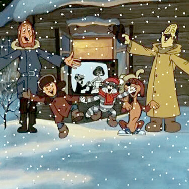 ikke_glem_meg's tweet image. Воспользуюсь случаем чтобы напомнить как выглядит новогодняя серия Простоквашино здорового человека❤️‍🩹