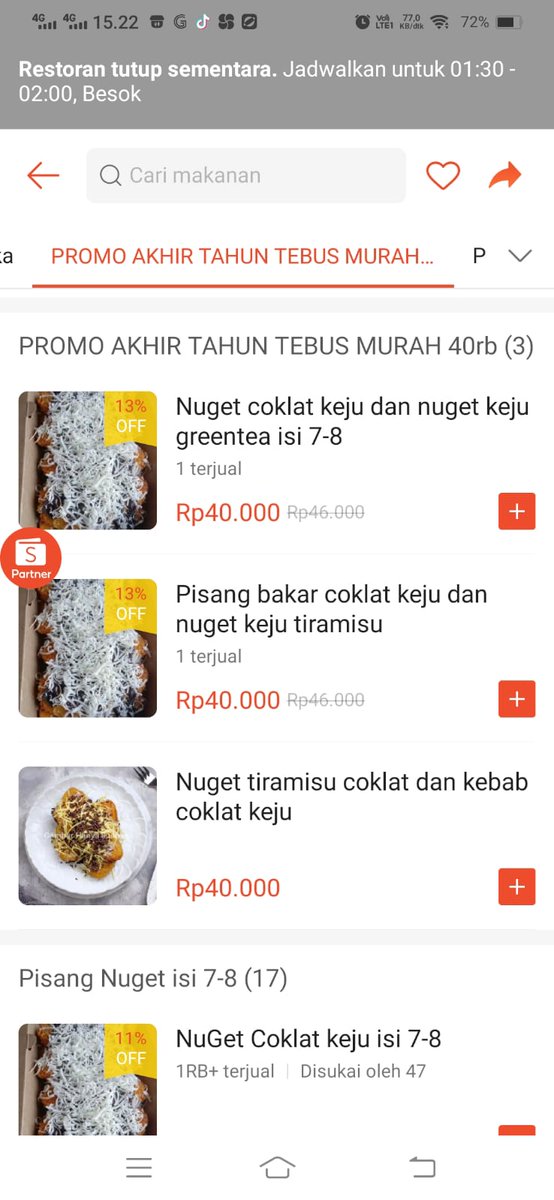 pisangbaka12's tweet photo. @undipmfs2 selldips;- mumpung promo akhir tahun tebus murah 40k dapat 2 item via shopefood ya kak
Pisang nuget breadhouse https://t.co/N6NBs7L4wV