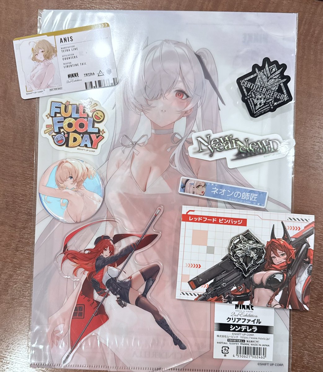 NIKKE展 2nd Exhibition シンデレラ 缶バッジ 10個セット NIKKE展 2nd