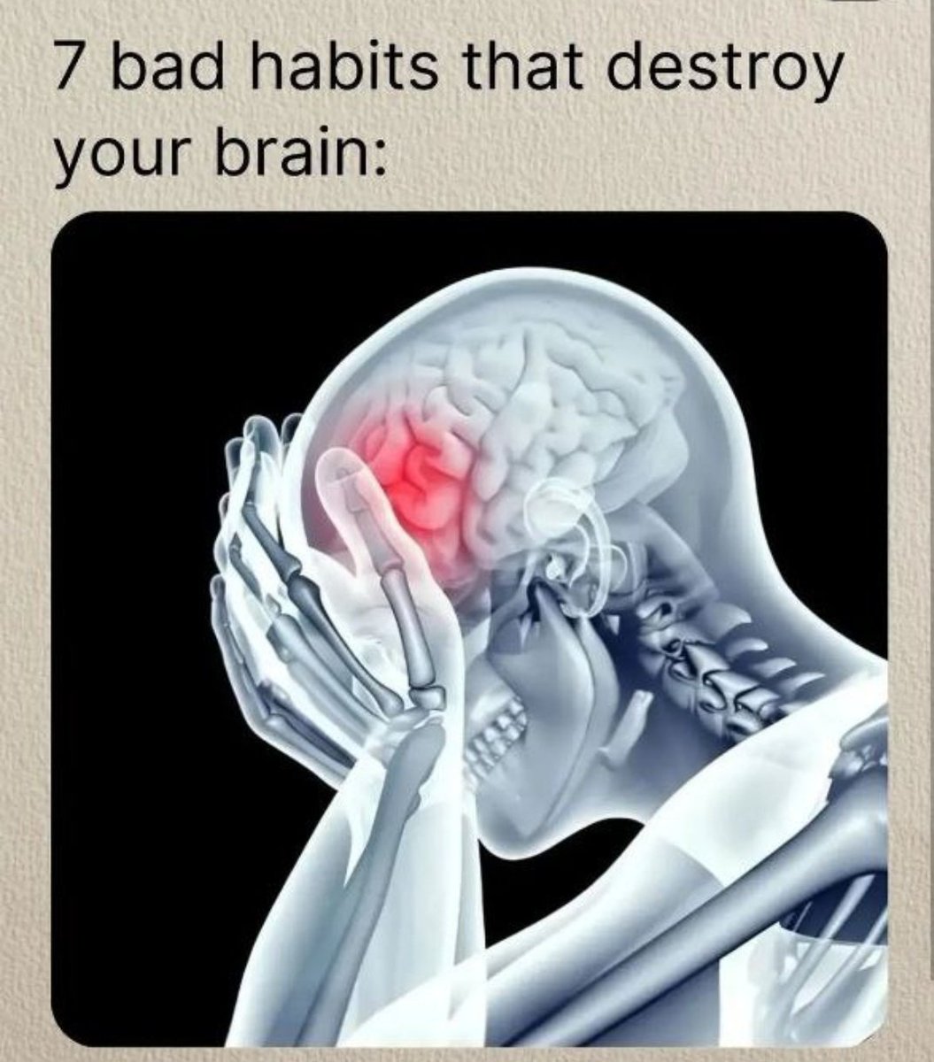 Thought_Scope's tweet photo. 7 bad habits that destroy your brain https://t.co/aGhm4laTsq