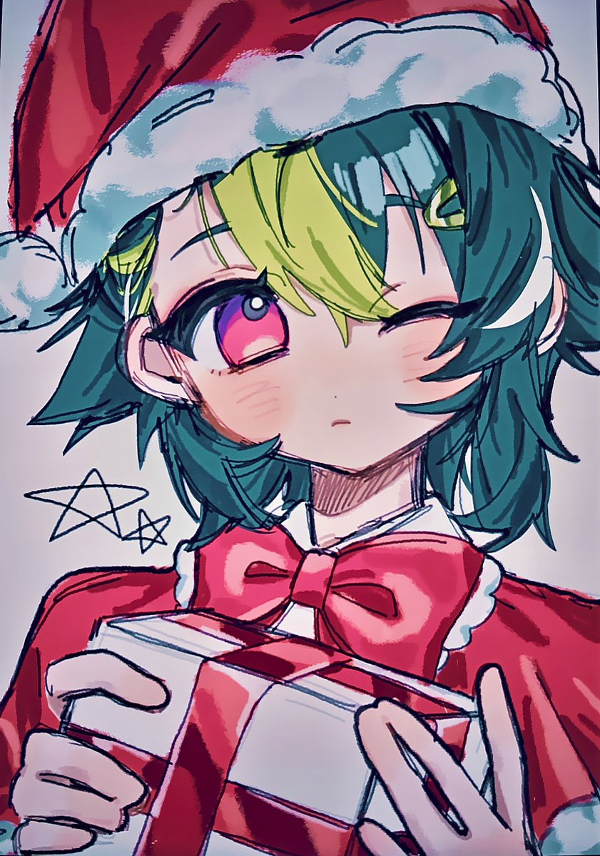 #絵ライぞ伊波 
いなみサンタ！！！！