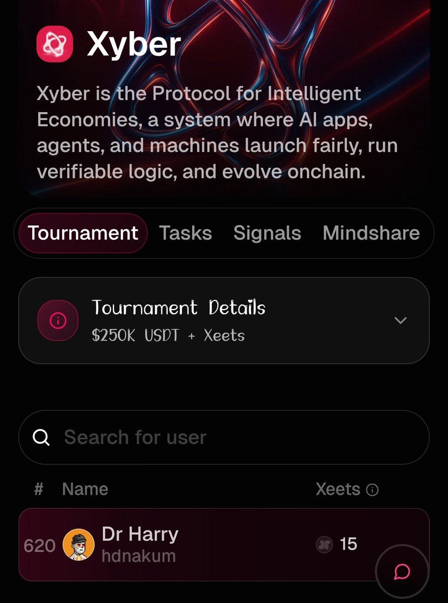 hdnakum's tweet photo. If I had to pick just one project from all the info-fi listings, my choice is clear: @Xyberinc on @xeetdotai. Theyโre rewarding 250 top xeeters with 250K in stables and not some ponzi native token.
๐ฌ Comment
โค๏ธ Like
๐ Repost
#xeetdotai #xeet #infofi #xeeters #xyber https://t.co/b1kNVF8UMD