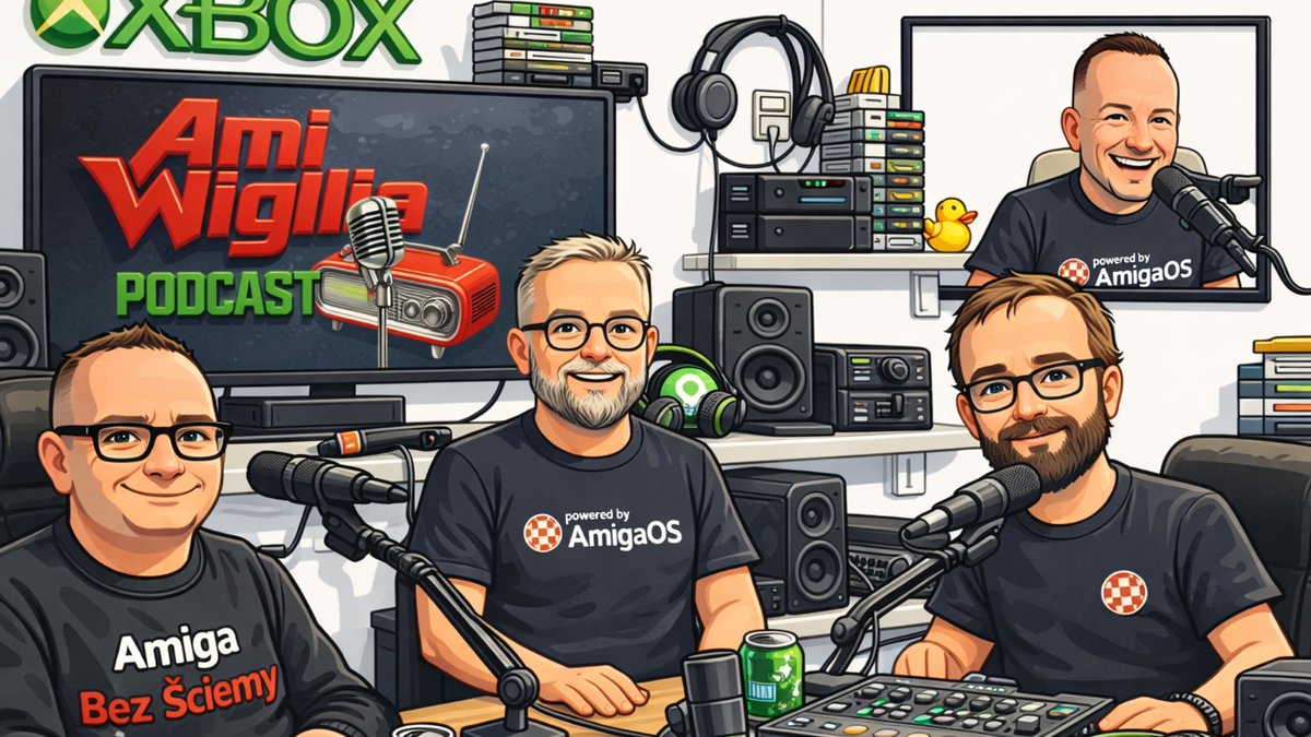 radzik_pl's tweet photo. Sto pierwszy odcinek AmiWigilii czyli od teraz po prostu Amiga Podcast - goście to Amiga Bez Ściemy! https://t.co/o1uZojRLLt https://t.co/VKDz0Um5IG