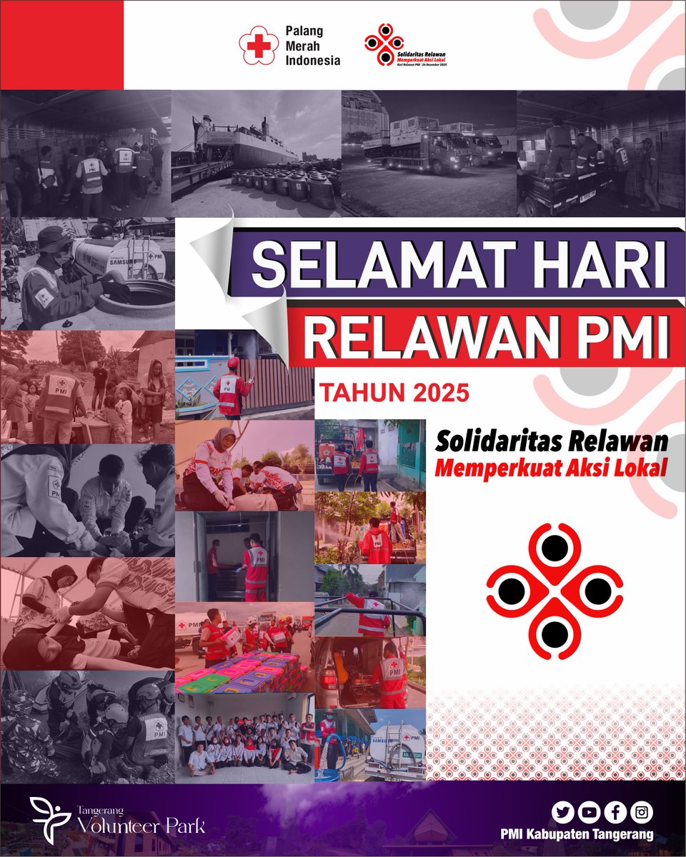 Dari aksi kecil di lingkungan sekitar, solidaritas relawan PMI terus menguatkan aksi kemanusiaan.
Bersama, kami hadir, bergerak, dan mengabdi untuk sesama.

Selamat Memperingati Hari Relawan PMI Tahun 2025
Solidaritas Relawan, Memperkuat Aksi Lokal.