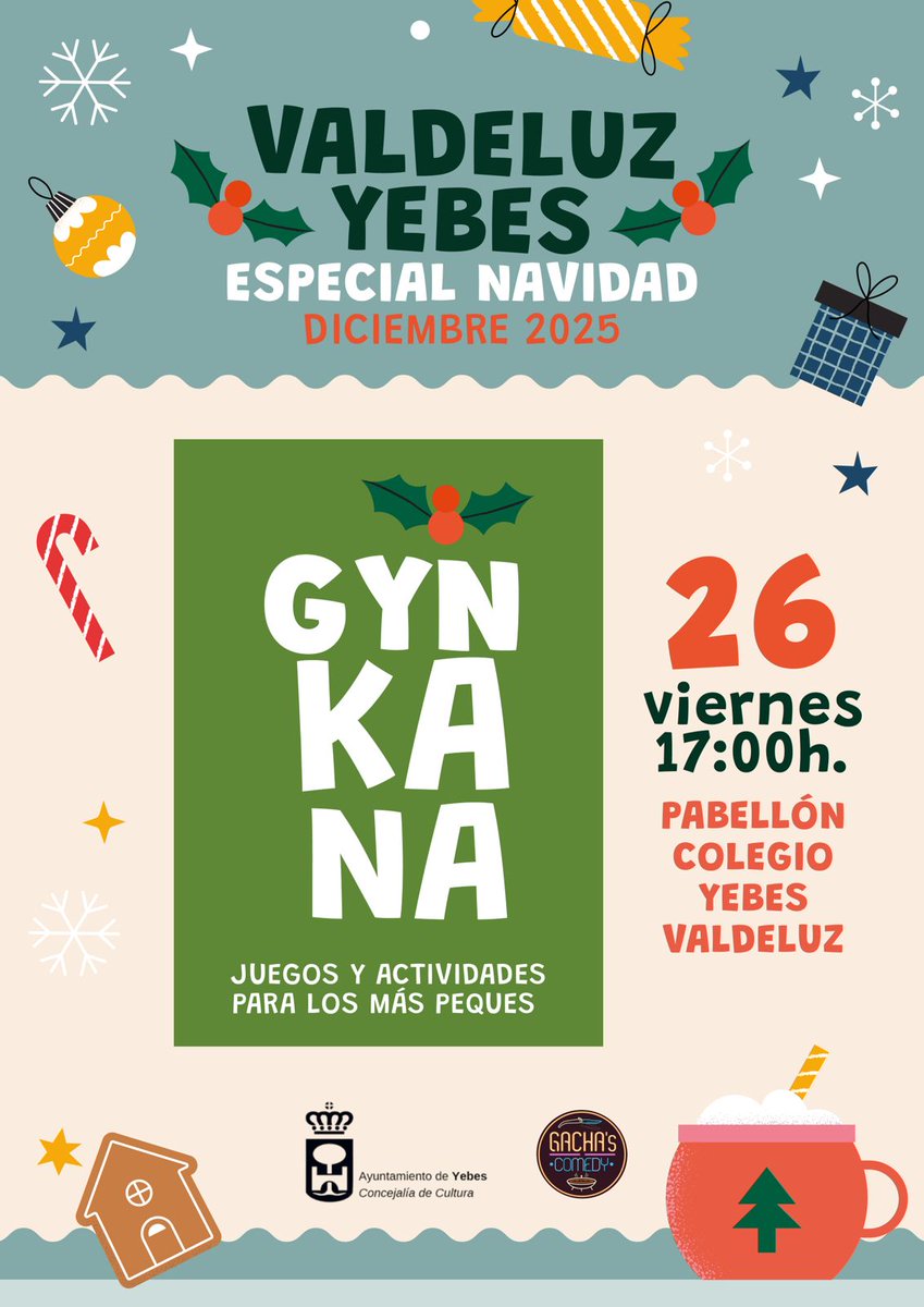 HOY ES DÍA DE GINKANA NAVIDEÑA💙🤩

📅26 de diciembre
🕔17:00 horas
📌Pabellón CEIP Jocelyn Bell

¡A disfrutar!🎄