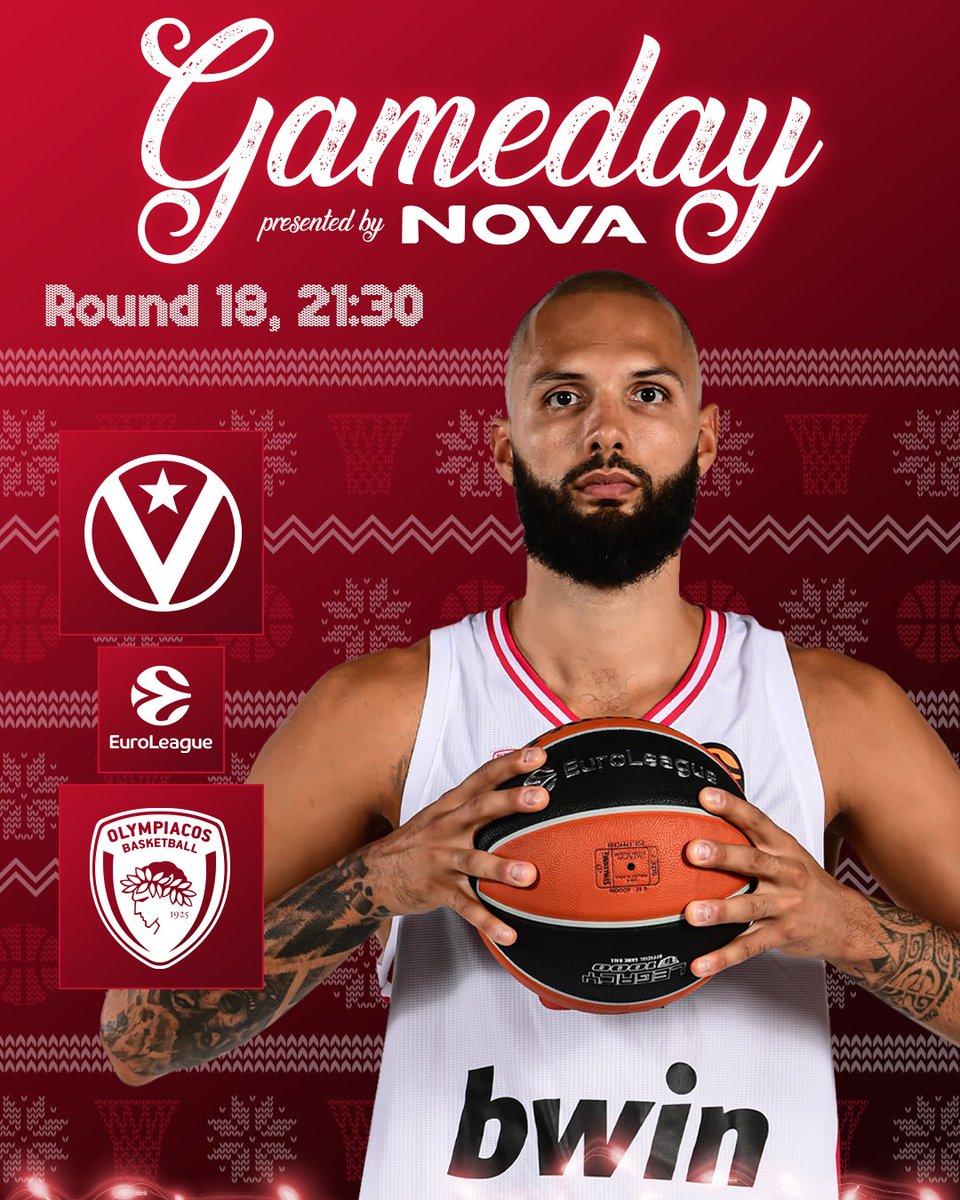 Olympiacos_BC's tweet image. 🔴⚪𝗜𝘁'𝘀 𝗚𝗮𝗺𝗲𝗱𝗮𝘆
🏀 @EuroLeague  - Round 18
🆚 @VirtusBo  
📌 Virtus Arena
📺 Novasports Prime

#OlympiacosBC #WeAreOlympiacos #TogetherWeFight #VIROLY