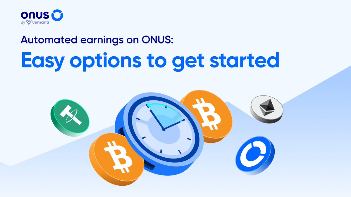 ONUSFinance's tweet photo. [For Beginners] Automated Earnings on ONUS

New to ONUS and want your assets to grow automatically without constantly watching the market?

ONUS offers simple earning options that are easy to get started with.

💤 Staking

- Hold from 5 $USDT to receive daily interest at 00:00, with APY up to 6.2% (USDT) or 10% (VNDC).
- No lock-up, withdraw anytime.

🌱 Farming

- Deposit assets with terms from 7–1,080 days,
- APY up to 8.4%, rewards distributed daily.

💎 ONUS Shares

- Join weekly revenue sharing, receiving 25% of ONUS trading fee revenue, with APY up to 23%
- Share 2,500,000 $ONUS (~1.1M $USDT) from ONUS Legacy
and other exclusive benefits for the vONUS-holding community.

👉 Explore earning options on ONUS today!