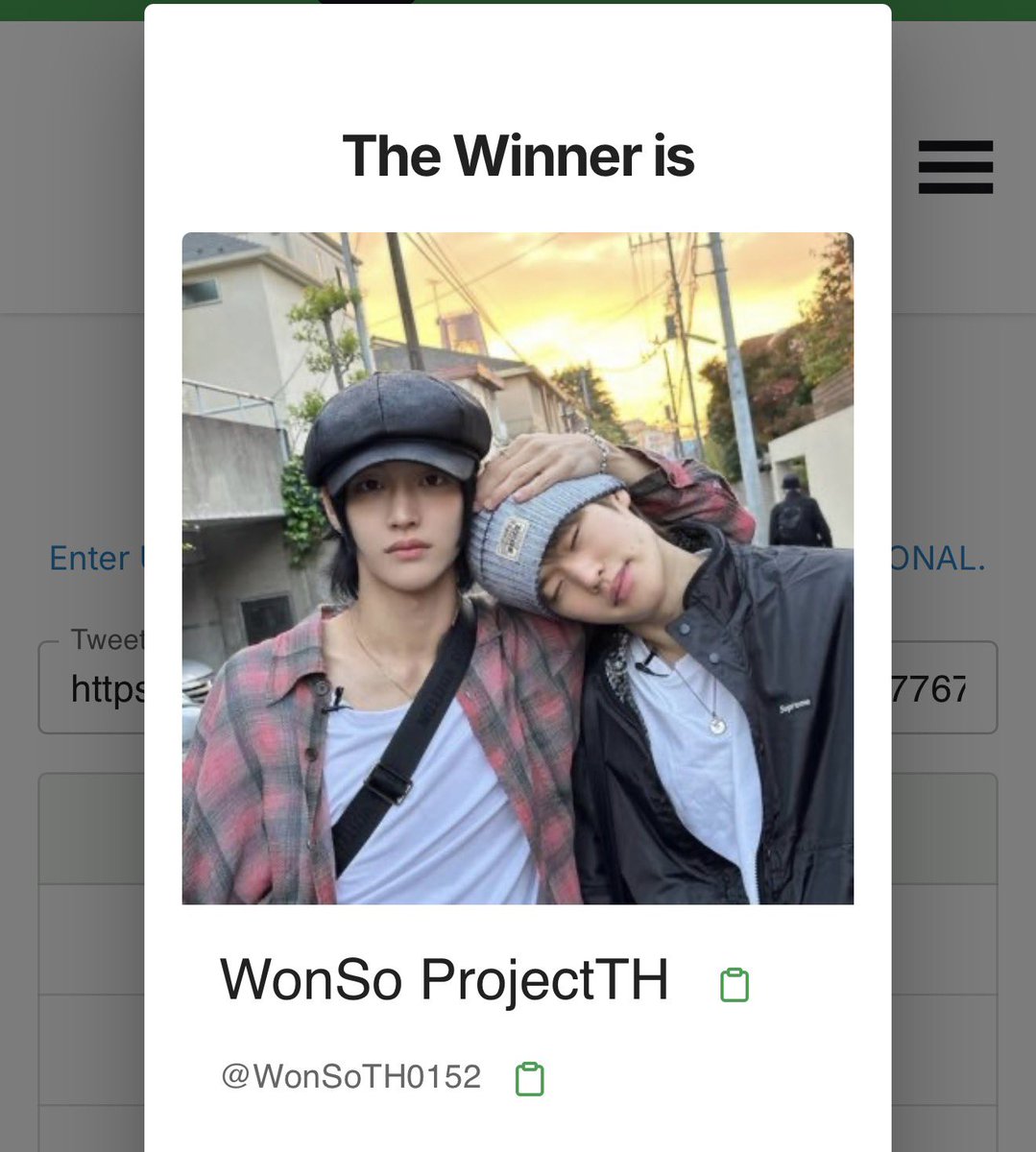Wonso ProjectTH 😆❤️ <a href="/WonSoTH0152/">WonSo ProjectTH</a>  ทัก dm มาได้เลยนะคะ  

(ทีมงานอาจจะสละสิทธิ์แต่อยากอวดรูป ทีมวอนโซเว็บสุ่มรักกกก)