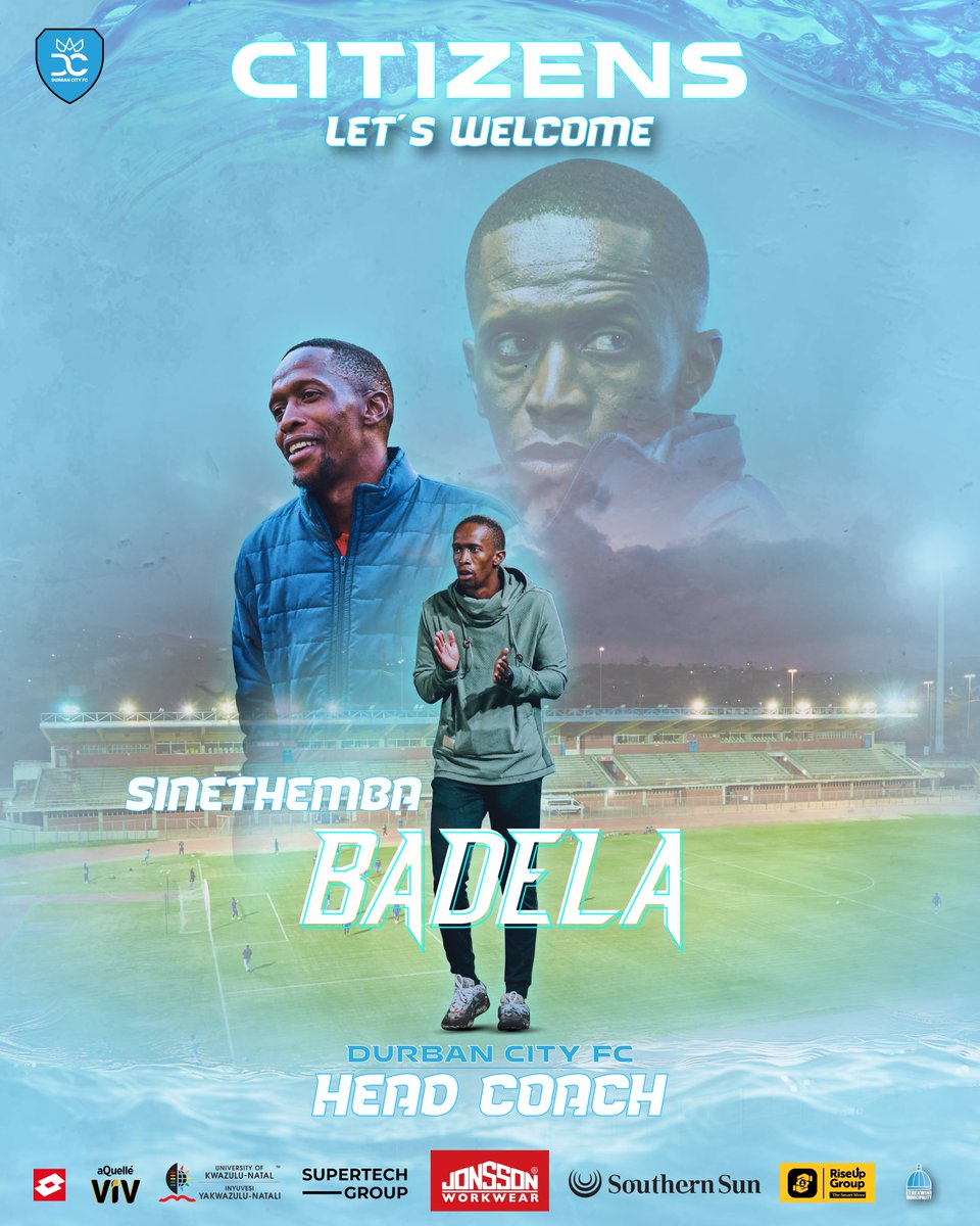DurbanCity_FC's tweet image. 🔵OFFICIAL ANNOUNCEMENT🔵

Durban City FC is pleased to announce the appointment of Sinethemba Badela as the club’s new Head Coach.

Coach Badela brings valuable top-flight experience and a modern, progressive approach to the game, with a strong focus on youth development.

We…