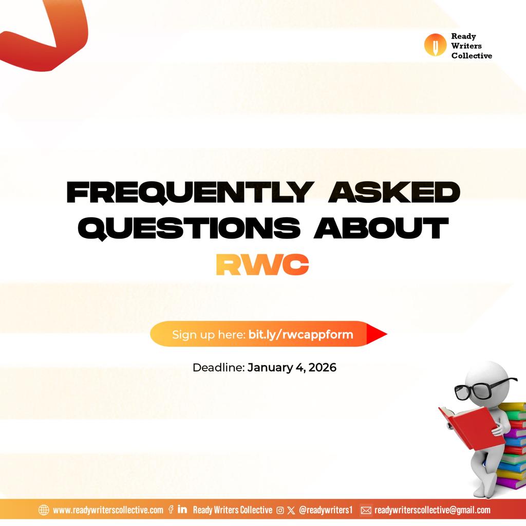 readywriters1's tweet photo. Here are answers to your questions about RWC.
Remember, application is on till January 4th. https://t.co/wemxqxIpTq