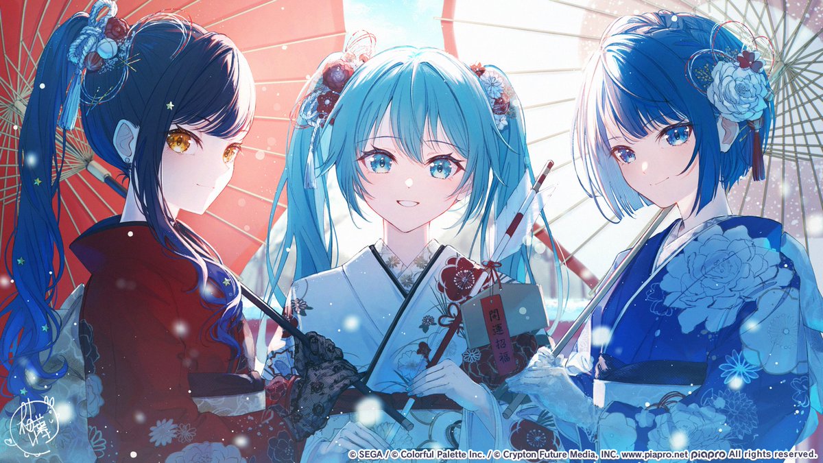🎍あけましておめでとうございます🎍

2026年も「プロジェクトセカイ カラフルステージ！ feat. 初音ミク」をよろしくお願いします✨

お正月記念イラストは柚葉わさ（<a href="/yuzuha_wasa/">柚葉わさ</a>）さんに担当いただきました💫

#プロセカ #謹賀新年