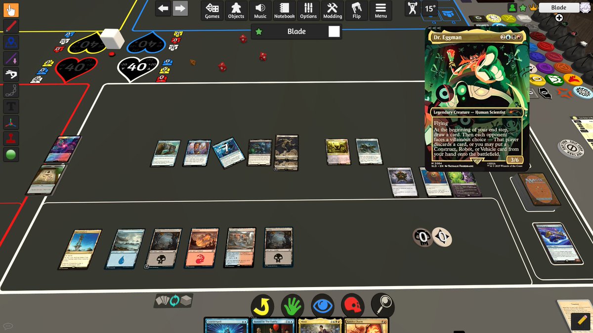 Between editing stuff and finding stuff for the new 3D model, I've learned that you can play MtG in Tabletop Simulator. 
This is great!... Wait, I have no one to play with. 
That's not great!