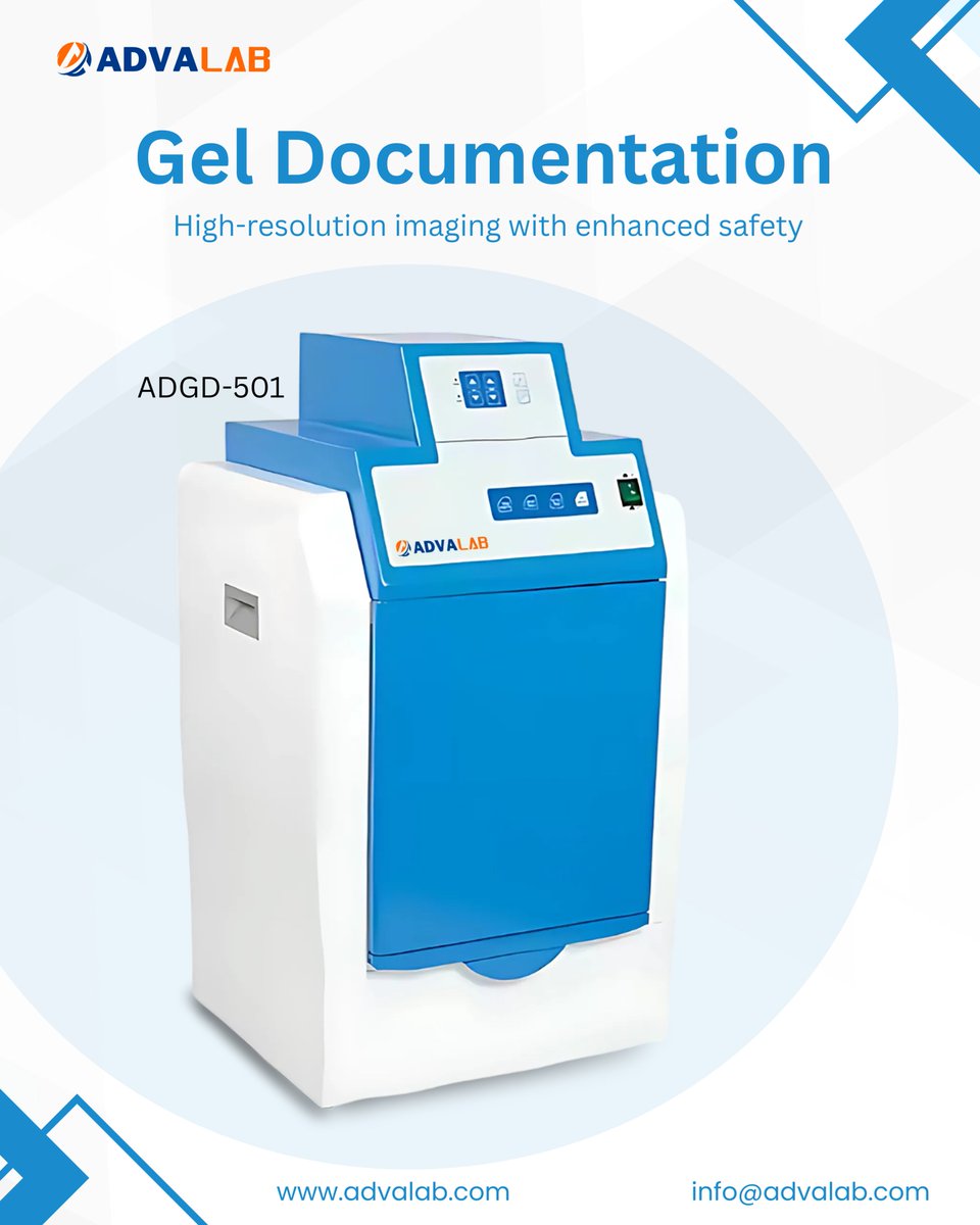 AdvalabSupply's tweet image. Gel Documentation System ADGD-501 offers 1.4 MP resolution, precise pixel size, and a UV protective cover for high-quality imaging and safety in laboratory use.

advalab.com
advalab.com/gel-documentat…
#Advalab #GelDocumentation #LaboratoryTools #UVProtection