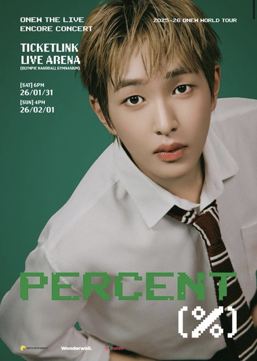 ワンウェイチケットグレード5 💺在庫チケット情報💺 2025-26 ONEW WORLD TOUR [ONEW THE LIVE