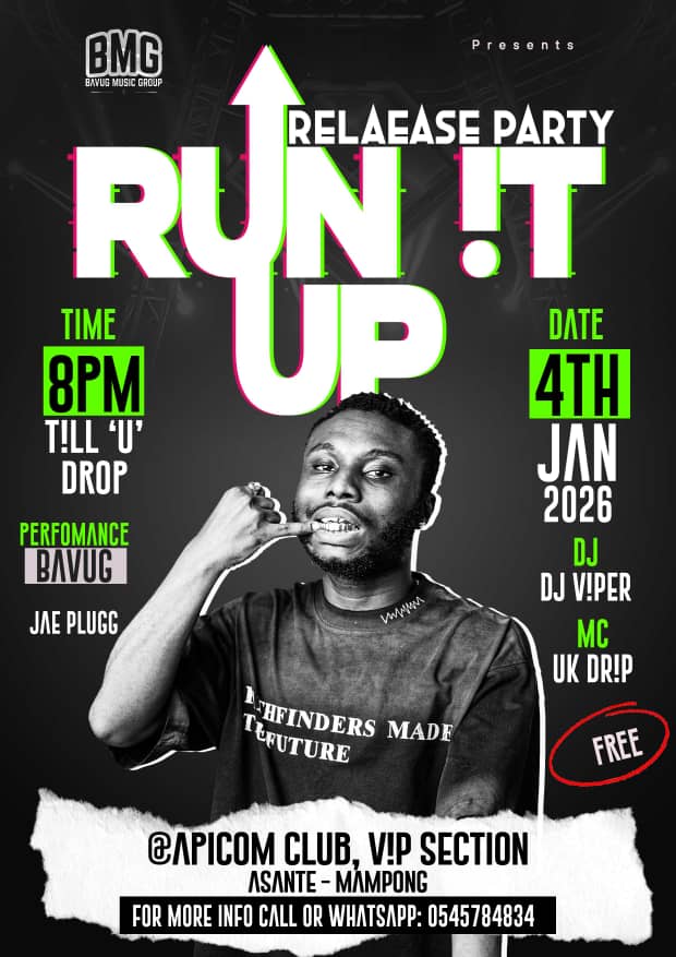 Comin' yo way soon 🔥 🔥 🔥 
🇬🇭 BMG to the wiase!!!
#RunItUpByBavug #Fest #Boxing #Christmas