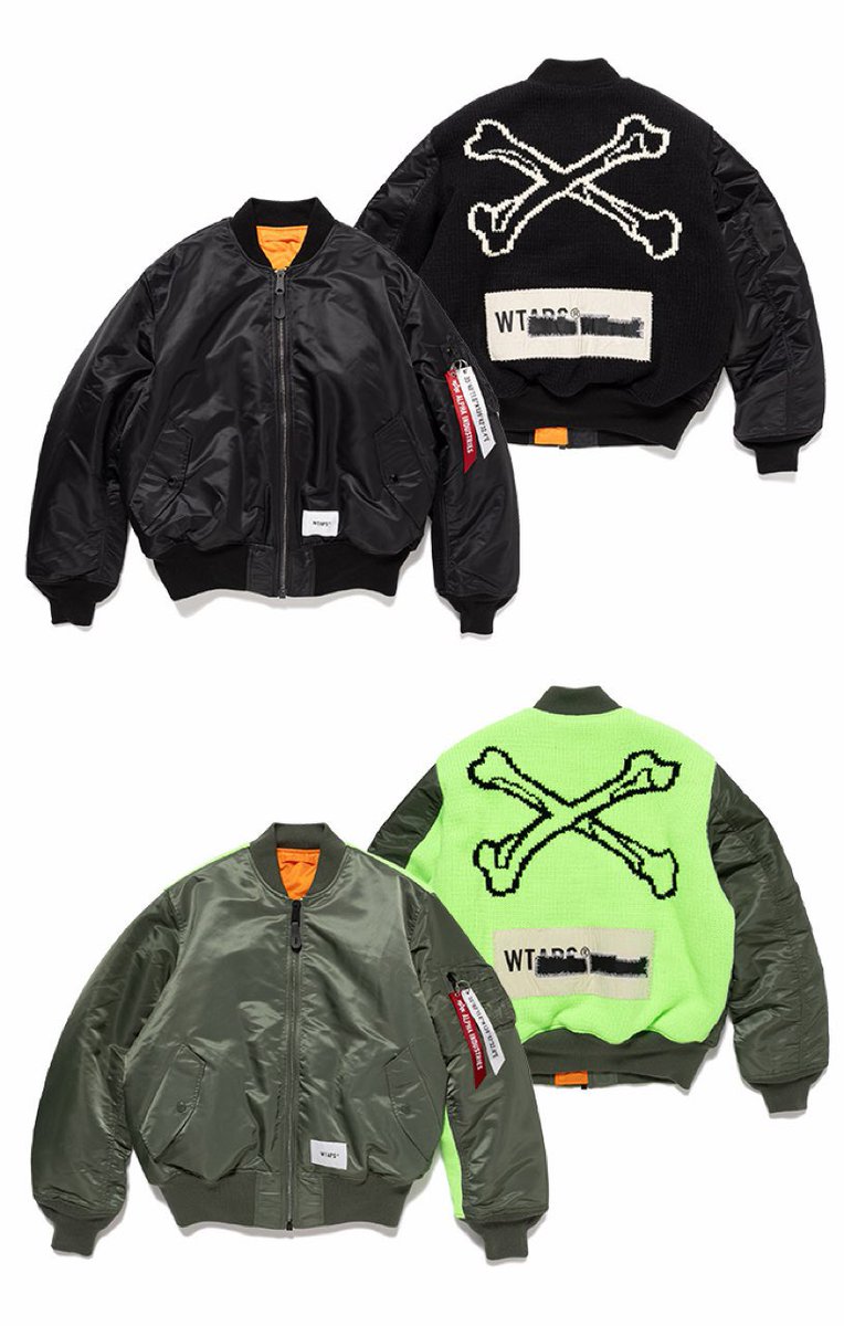 WTAPS x ALPHA INDUSTRIES『MA-1ジャケット』が国内1月2日（金）／1月5