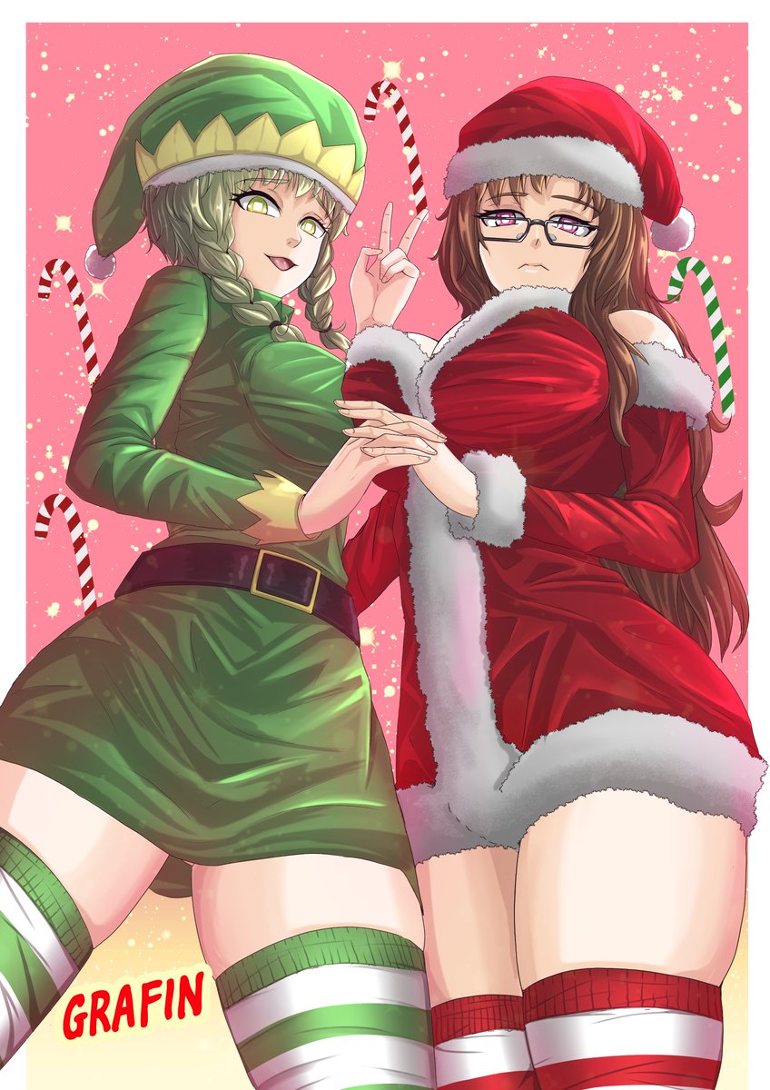 MaygameNyan's tweet photo. Suzu and Moeka are getting ready for Christmas ♡   
— by Grafin      

Сузу и Моэка готовятся к рождеству! ♡   
— от Grafin  

#SteinsGate #AmaneSuzuha #KiryuMoeka #art #阿万音鈴羽 https://t.co/vhfNc0X2v9