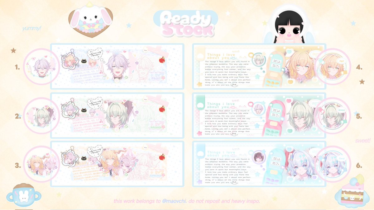 maovchi's tweet image. rt really appreciated 𐔌՞꜆.  ̫.꜀՞𐦯

henlouu |˶˙ᵕ˙ )ﾉﾞ ! 
mochi membawa 24 ready stock yang boleh di take mulai dari sekarang wo fee by DM! pricina &amp;amp; kodenya ada di pict alt &amp;amp;&amp;amp; avail QRIS iaa🥹🩷 marii jajankk &amp;gt;____&amp;lt; 🩷🐇

#zonauang #ZonaBA