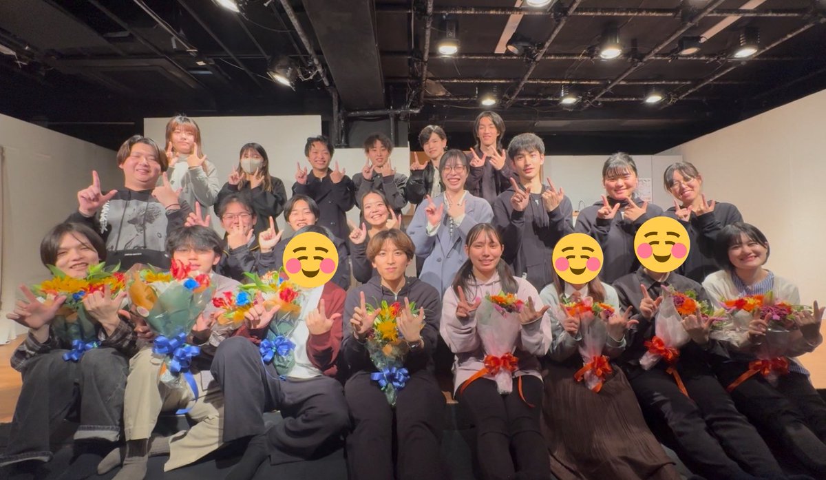 SISI_MEIJO's tweet photo. 名城大学劇団「獅子」卒業公演2025
　　　『しんぱいを止める』

無事終演いたしました。
ご来場いただき誠にありがとうございました！
これにて48期は卒業ですが、これからも劇団「獅子」をよろしくお願いします。

#獅子卒公2025
#しんぱいを止める https://t.co/hfXbYneRAy