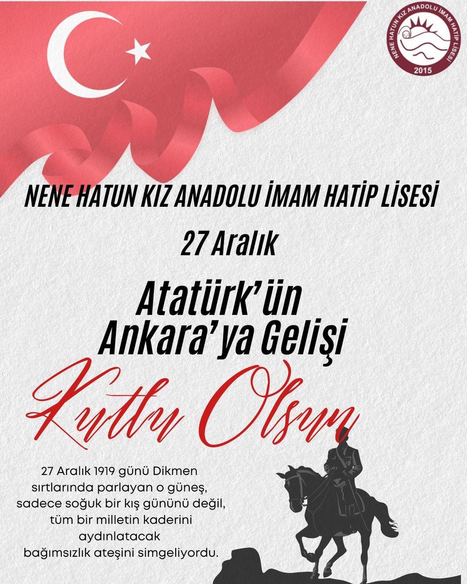 Ankara Nene Hatun Kız Anadolu İmam Hatip Lisesi (@nenehatunaihl) on Twitter photo 