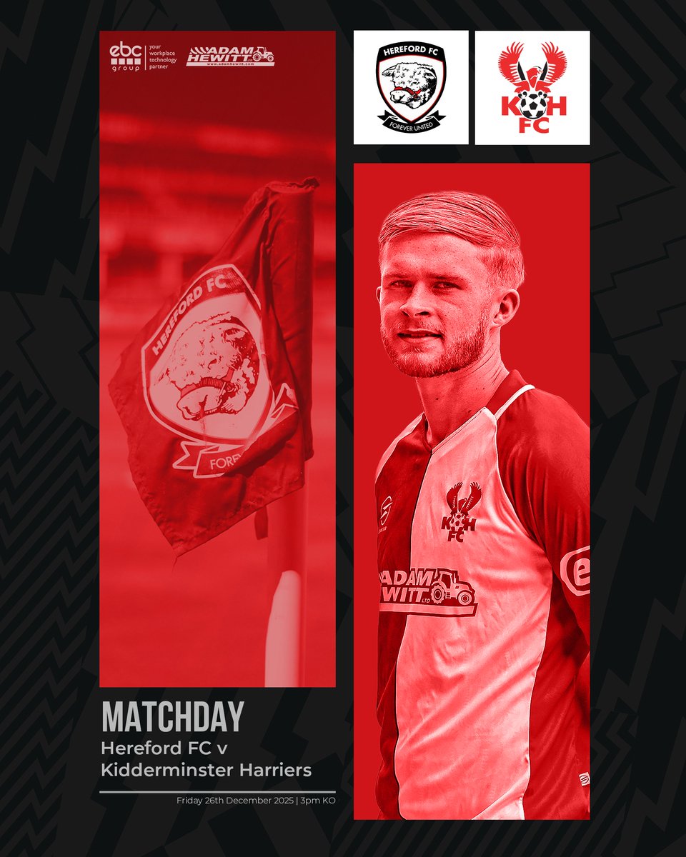 🎄 We head to <a href="/HerefordFC/">Hereford FC</a> for our second festive fixture...

#Harriers 🦅