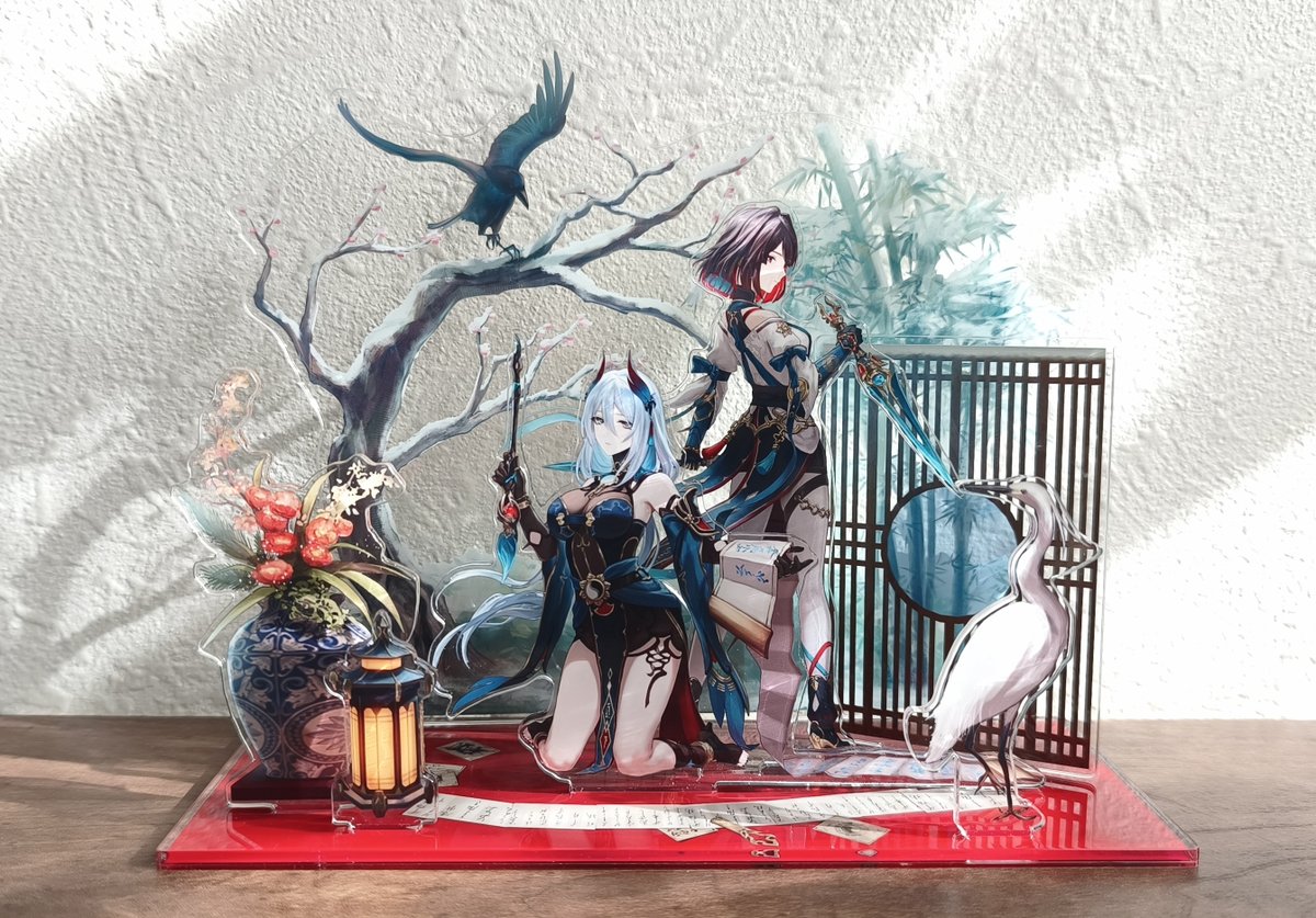 ずっと作ってみたかったアクリルジオラマを作りました！ 全8パーツで横