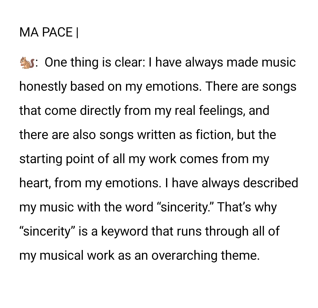 Hanner_Lilies's tweet image. Han X GQ Korea

🐿️:  One thing is clear: I have always made music honestly based on my emotions. ... I have always described my music with the word “sincerity.” That’s why “sincerity” is a keyword that runs through all of my musical work as an overarching theme.

#StrayKids #HAN