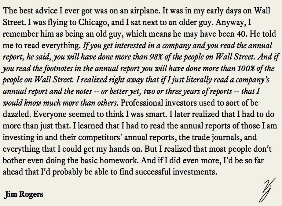 MwangoCapital's tweet photo. "If you get interested in a company and you read the annual report... you will have done more than 98% of the people on Wall Street. And if you read the footnotes in the annual report you will have done more than 100% of the people on Wall Street."

Happy boxing day. https://t.co/QT9Aon2POm
