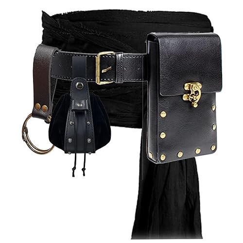 Godkhiff's tweet image. I just received Renaissance Belt Pouch Coin Purse Skirt Hike Set Medieval Festival Costume Halloween Accessories Casual Fanny Pack Waist Bag (4p-black) - 4p-black from sailor_simp via Throne. Thank you! @GodKhi_ @BDSMlifestyle