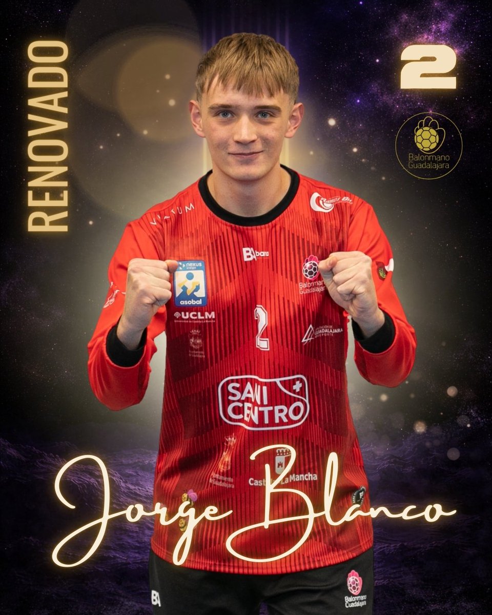bmguadalajara's tweet photo. Jorge Blanco renueva su compromiso con el club hasta final de temporada y 2️⃣ más y seguirá defendiendo nuestra portería junto a Nico García

La renovación refuerza la apuesta por la cantera, la continuidad y el futuro del proyecto, con varios jugadores de base en el primer equipo https://t.co/de6rCZumW9