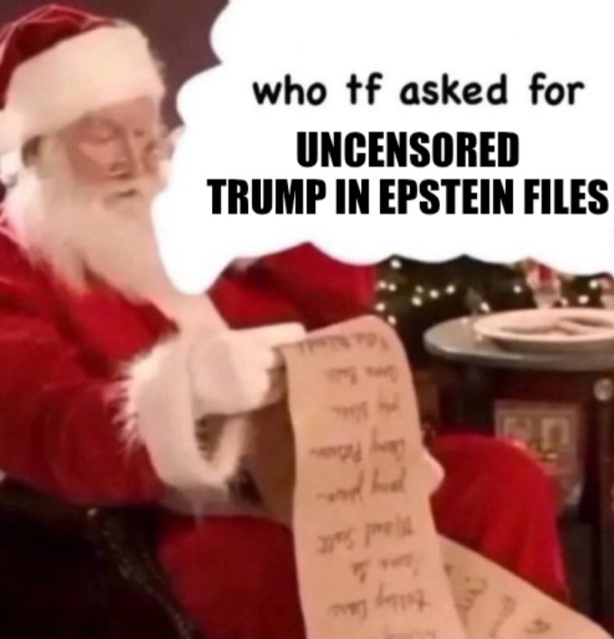 madefor_genz's tweet photo. The internet's wishlist this year🎁🎅🎄

What's yours?🤔

#madeforgenz #wishlist #epsteinfiles #trump #Diddy https://t.co/ByIxYkChq8