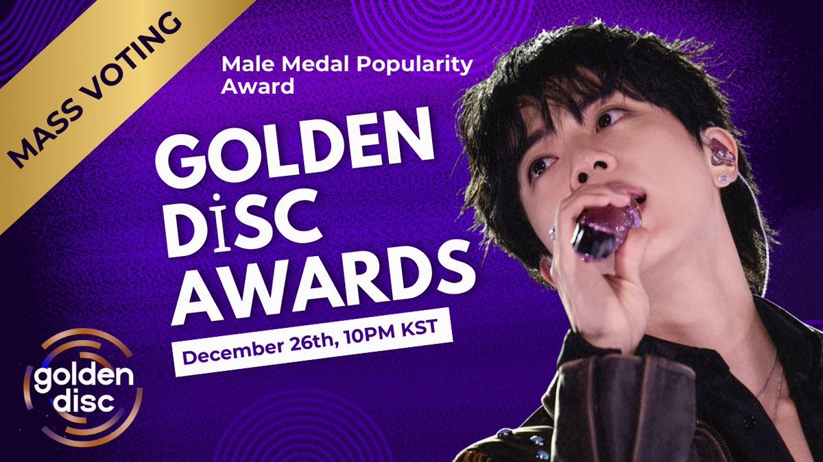 📣 Get ready for Mass Voting today at 10PM KST! Share this announcement on every SNS platform! 🙏

🗓️ December 26th, 10PM KST

VOTE FOR JIN ON GDA
JIN AT GOLDEN DISC AWARDS
#VoteForJINonGDA
