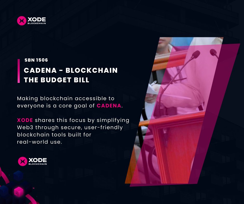 XodeNet's tweet photo. Accessibility is key to meaningful blockchain adoption.

CADENA focuses on making blockchain understandable and inclusive,  while XODE reinforces this vision by building secure, user-friendly  infrastructure that allows Web3 to be used confidently  in real-world systems. 

 #BlockchainForAll #CADENA #XODEEcosystem