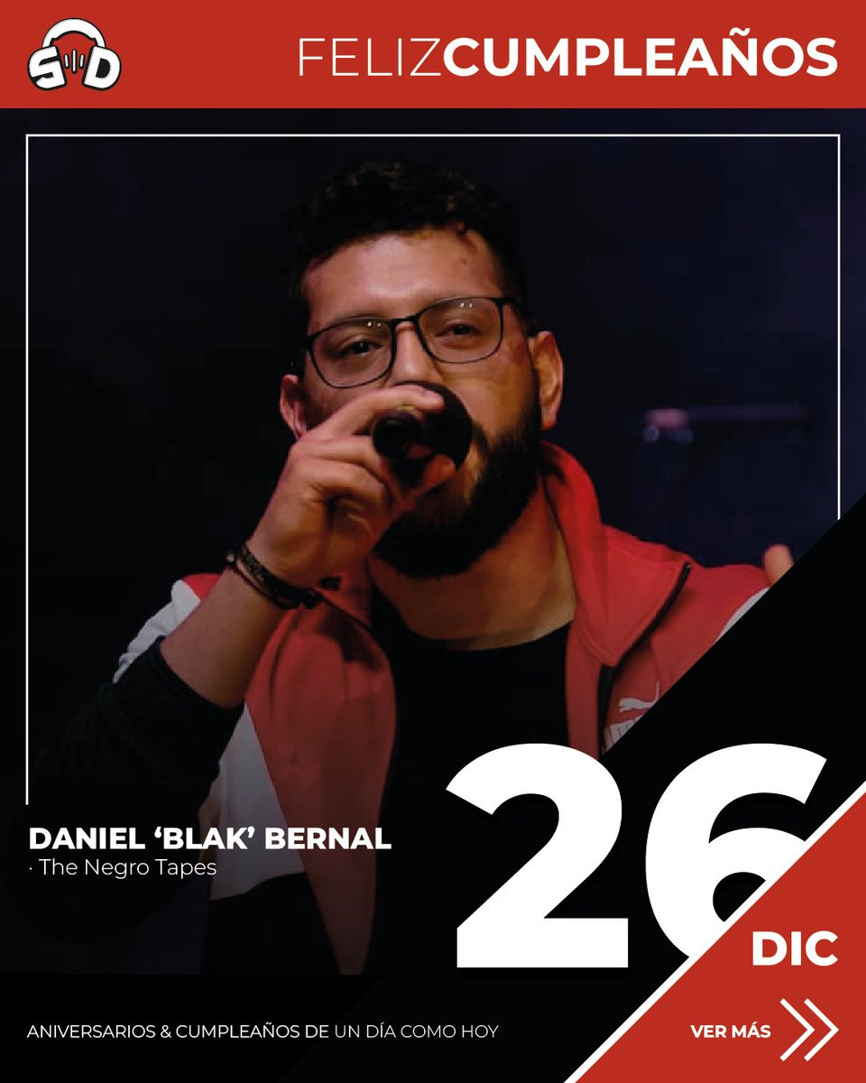 SoundDatos's tweet image. #SoundDatos · Diciembre 26 | Feliz Cumpleaños:
· @BlakOne26 (@thenegrotapes)
· Alfredo González (@RELEASEDMINDS)
---
Click en el link para ver más: instagram.com/p/DSukGu8APWn/…