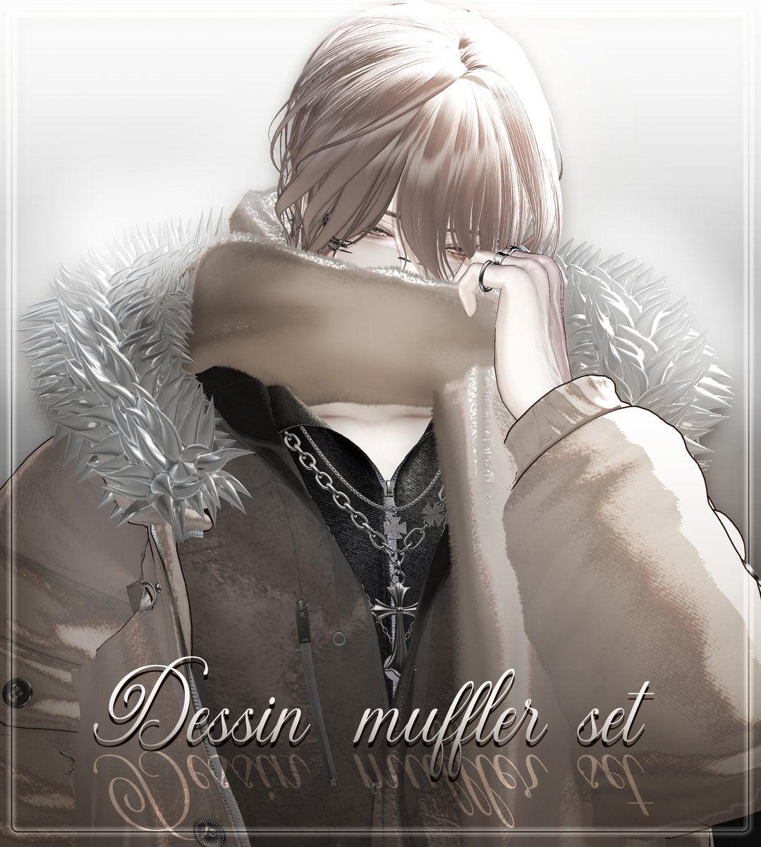 【 Dessin_muffler_set RT EVENT 】

- 해당 계정을 Follow + 트윗 RT -
12/31일,  3명을 추첨하여 DM으로 Dessin_muffler_set 기프트를 보내드립니다 🖤

࿇ ══━━━━━━✥◈✥━━━━━━══ ࿇

BOOTH LINK > dessin.booth.pm/items/7803291

#Dessin_  #Minase3D  #Shinra3D  #BOOTH