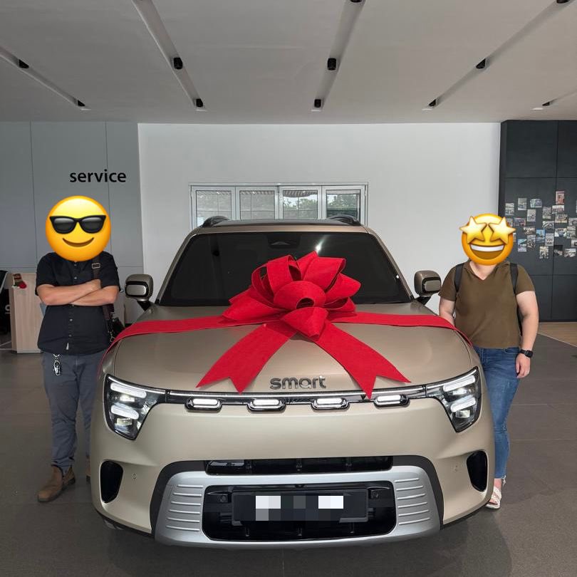 faiztasnim1's tweet image. Congratulations!🥳 
.
Mr Goh🤩
.
On your new purchase smart #5 PREMIUM SATURN BEIGE and welcome to smart Family!🚗🚙
.
faizwheelcorpevsetiaalam.com
.
Faiz Tasnim,
Sale specialist,
Smart Wheelcorp EV Setia Alam.

#smartev #smartsetiaalam #smartByWheelcorp #smartbrabus #mercedessmart