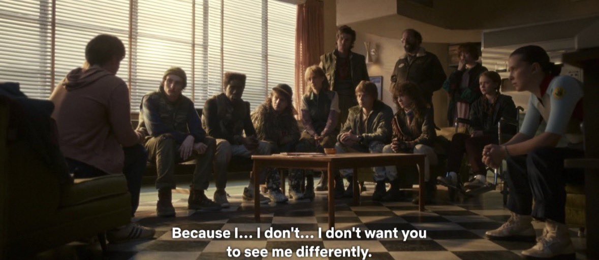 user27693's tweet photo. so you’re telling me they put together the most cinematic rain scene to HINT at will being gay but when he finally comes out this this all they could muster up. IM DONE #byler #endgame #mad https://t.co/DKslQroEWD