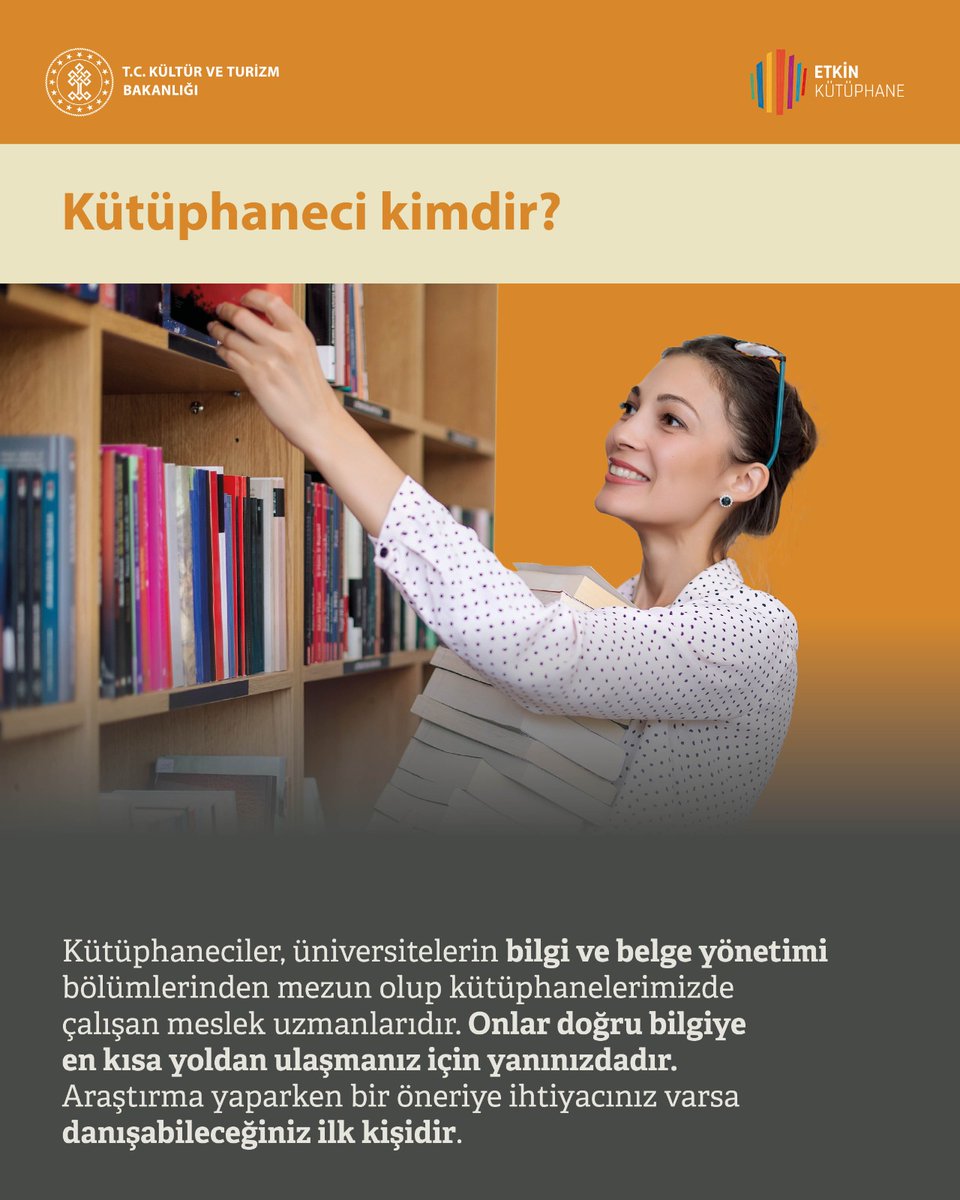 Bilgiye Açılan Kapının Rehberi: Kütüphaneci Kimdir?

Kütüphaneciler, kütüphanelerimizde kullanıcılarla bilgi kaynakları arasında bağlantı kuran ve bilgiye erişim süreçlerini yöneten meslek uzmanlarıdır. Üniversitelerin Bilgi ve Belge Yönetimi bölümlerinden mezun olan