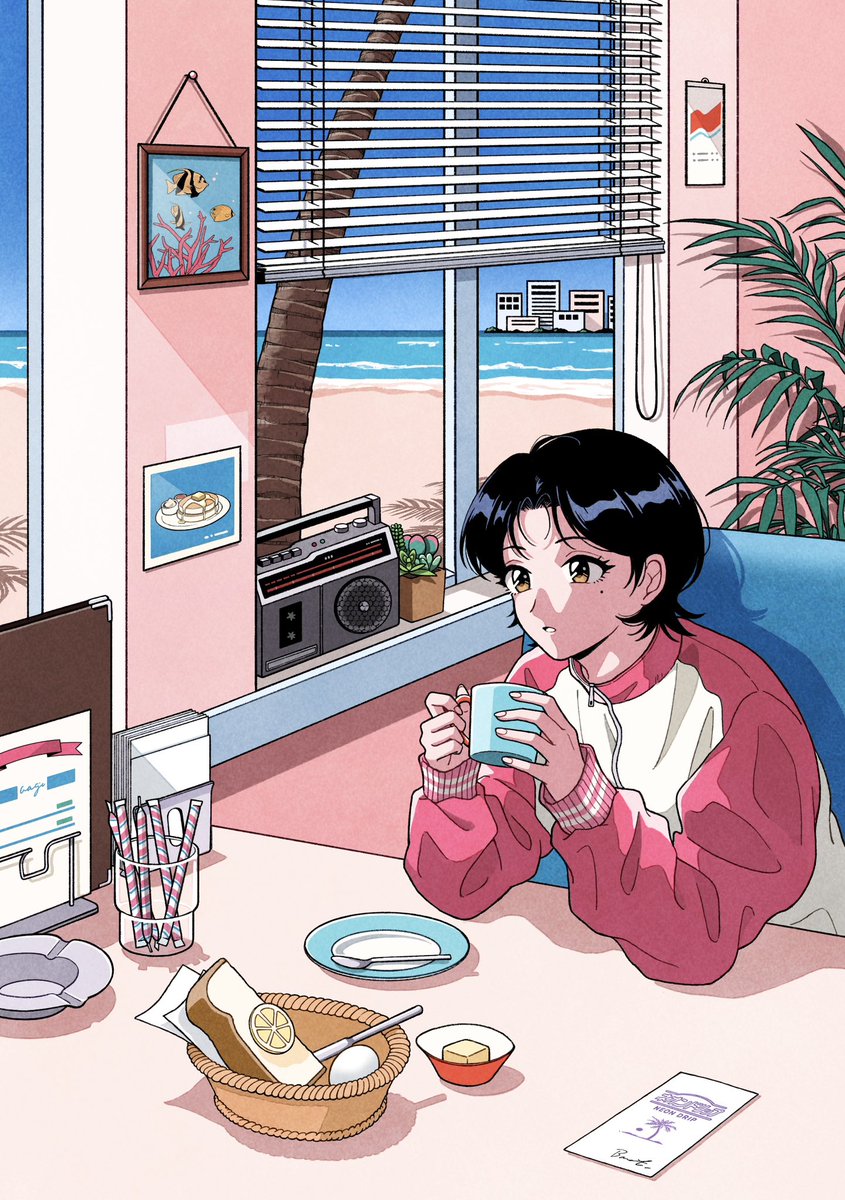 🐠🍞 #illustration #シティポップ