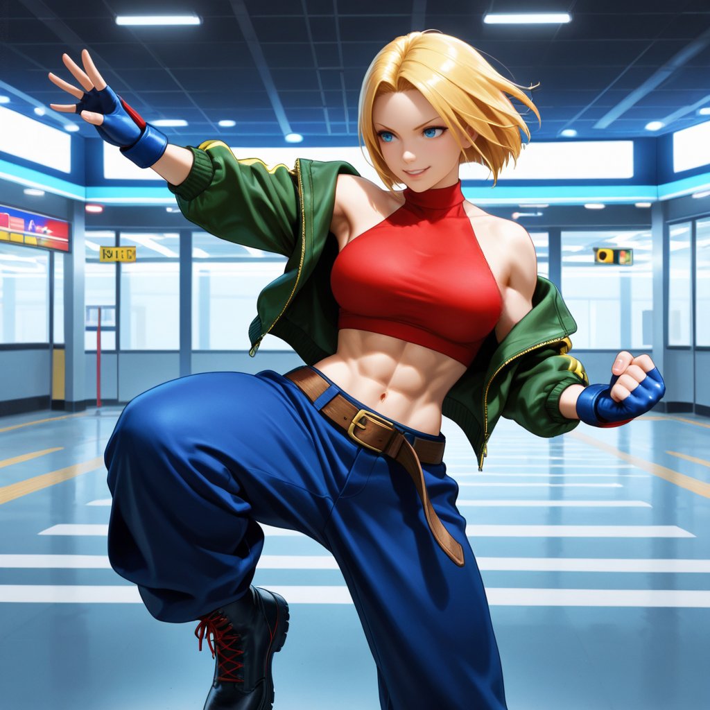 餓狼伝説 ピクセル 仰ぎ アクリルスタンド ブルー・マリー リアルバウト餓狼伝説 PIXELアクリルスタンド[仰ぎ](全16種