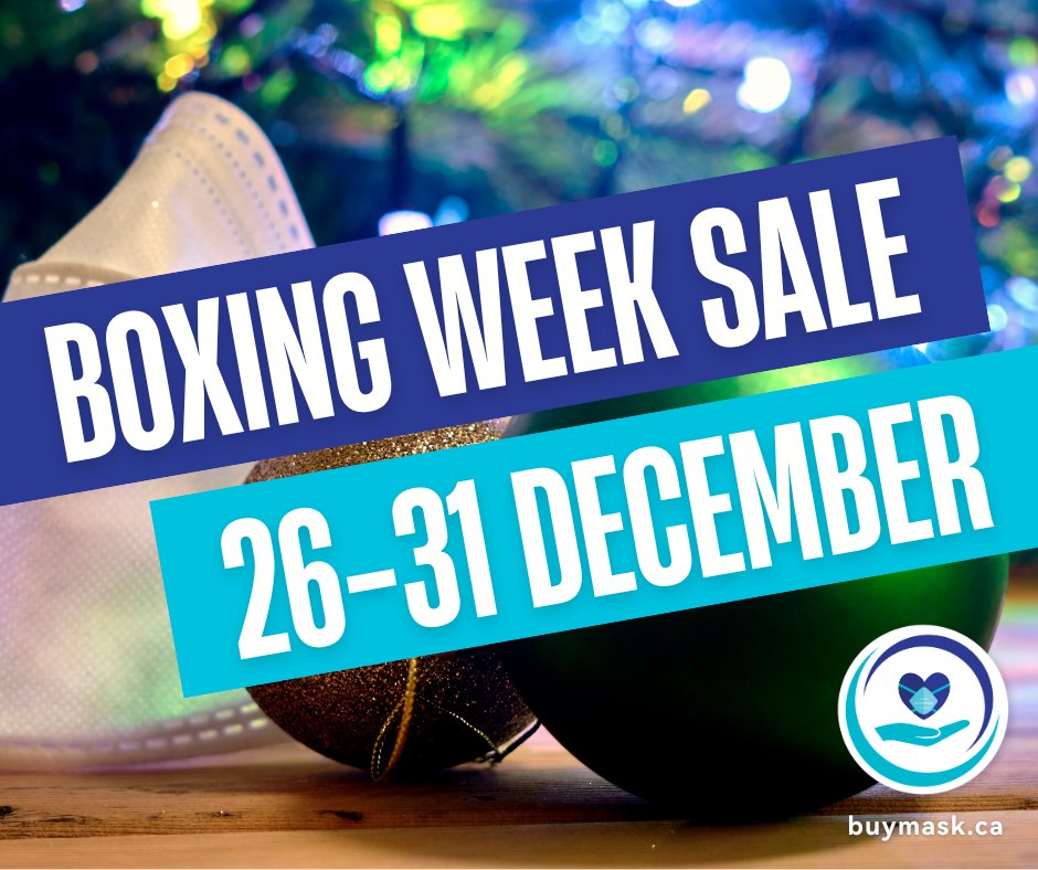 DonateMask's tweet image. 📢 Our #BoxingWeekSale ends today! 📢

Don’t miss your last chance to save big — shop now before it’s gone! ⏰

🛍️ buymask.ca/collections/bo…

#BoxingDay #Sale #MaskUp #Charity #StillMasking